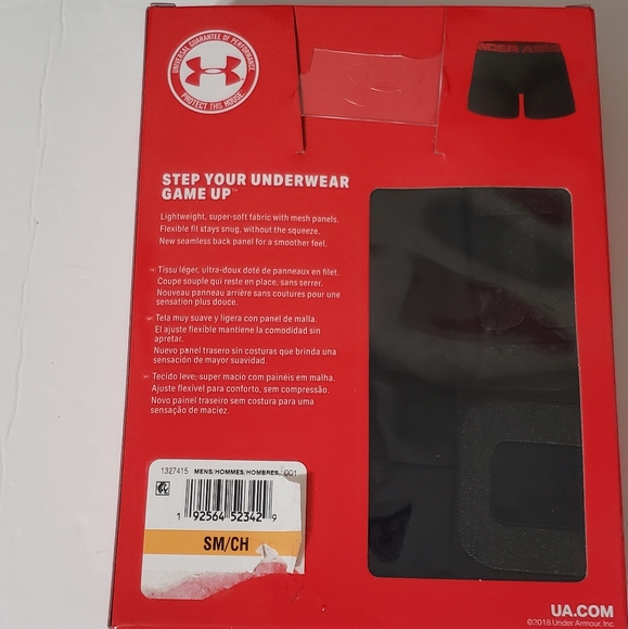 Under Armor BoxerJock Black NIB NWT Size Small - Picture 3 of 5